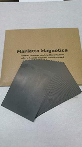 Marietta Magnetics- 8" x 10" Plain Magnetic sheets 20 Mil 25 pack