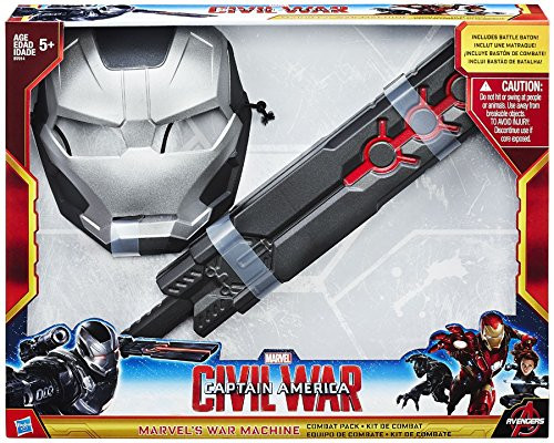 Marvel's captain america civil war iron man war machine mask and baton