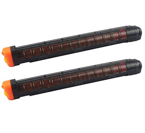 BOROLA 2Pcs Replacement Reload Clip 12-Round Refill Magazine Reload Clip for Nerf Rival Apollo XV-700 Rival Zeue XV-1200 (Black)