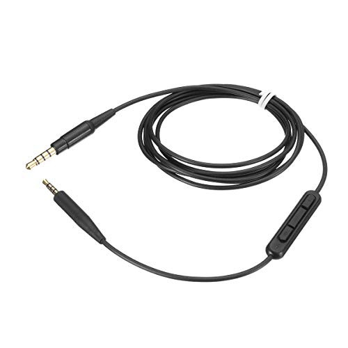 Replacement Audio Cable Compatible with Bose On-Ear 2 OE2 OE2i QC25 QC35 Soundlink SoundTrue Headphone Audio Cord (Black Volume) Replacement Audio Cable Compatible with Bose On-Ear 2 OE2 OE2i QC25 QC35 Soundlink SoundTrue Headphone Audio Cord (Black Volume)