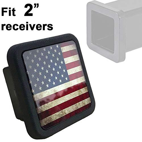 JIAYI American Flag Trailer Hitch Cover,2 inch Receiver Tube Hitch Plug JIAYI American Flag Trailer Hitch Cover,2 inch Receiver Tube Hitch Plug