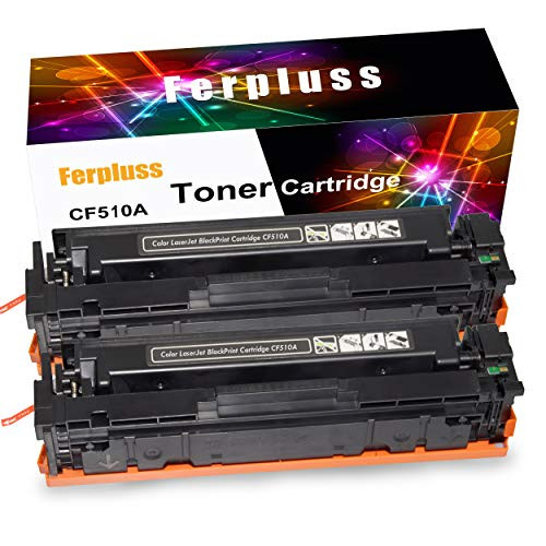 Ferpluss Compatible Toner Cartridge Replacement for HP CF510A HP 204A(Black,2pk)