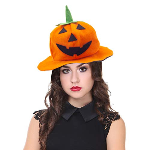 DomeStar Halloween Pumpkin Hat Jack-O-Lantern Hat