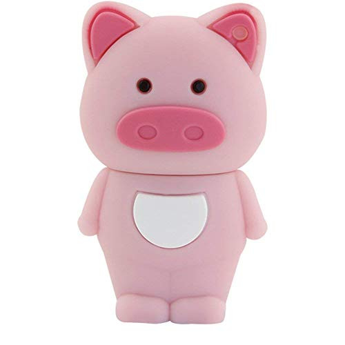 Aneew 16GB Pendrive Cute Pink Pig Animal Model USB Flash Drive Memory Stick U Disk Thumb Gift