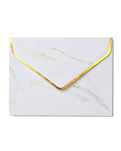 Gartner Studios Gold Foil & Marble A2 Envelopes, 10 count
