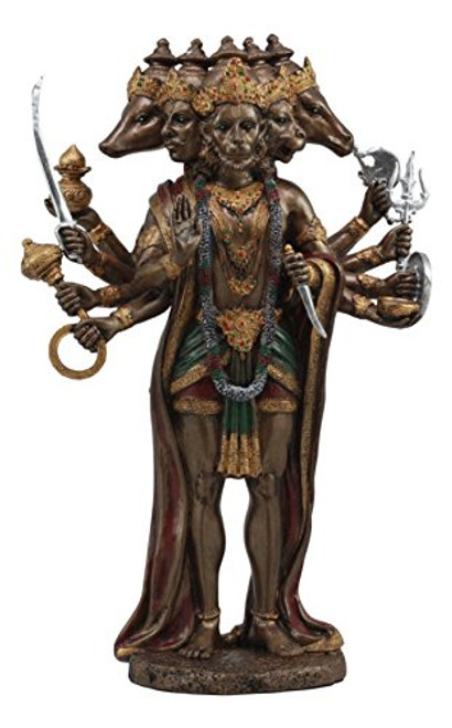 Ebros Panchamukhi Hanuman Statue 9.75"Tall Five Faced Monkey Hindu God Decorative Figurine Ebros Panchamukhi Hanuman Statue 9.75"Tall Five Faced Monkey Hindu God Decorative Figurine