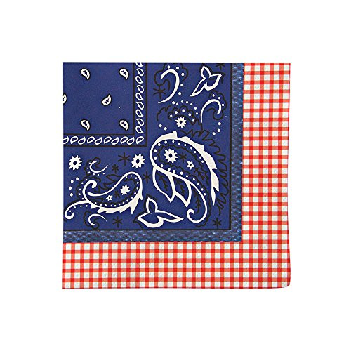 Meri Meri Howdy Cowboy 5-Inch Small Napkins, 20-Pack