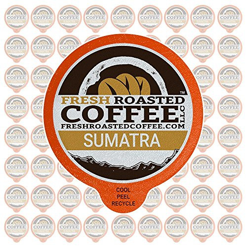 Fresh Roasted Coffee LLC, Sumatra Mandheling Coffee Pods, Medium Roast, Single Origin, Capsules Compatible with 1.0 & 2.0 Single-Serve Brewers, 72 Count Fresh Roasted Coffee LLC, Sumatra Mandheling Coffee Pods, Medium Roast, Single Origin, Capsules Compatible with 1.0 & 2.0 Single-Serve Brewers, 72 Count
