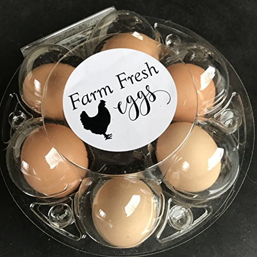Farm Fresh Eggs Chicken Egg Sticker, Egg Carton Labels, Egg Carton Stickers, Hobby Farm