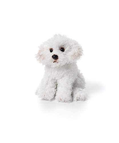 DEMDACO White Bichon Frise Children's Plush Beanbag Stuffed Animal Toy