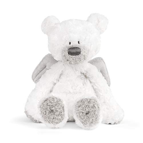 DEMDACO Guardian Angel Bear Soft White 14 inch Plush Fabric Stuffed Animal Toy