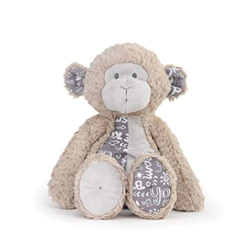 DEMDACO Marty Monkey Explore Soft Brown 12 inch Plush Fabric Stuffed Animal Toy