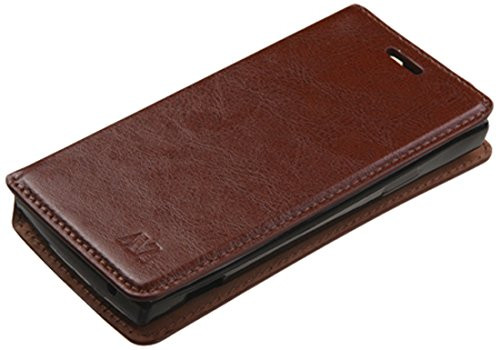MyBat Wallet Case for COOLPAD 3320A (Rogue) - Retail Packaging - Brown