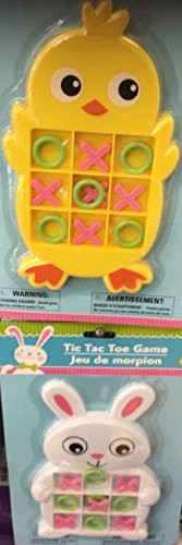 Easter Chick And Bunny Tic Tac Toe Party Games - Pack Of 2