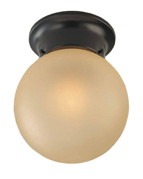 Volume Lighting V7312-79 1-Light Flush Mount Ceiling Fixture, Antique Bronze