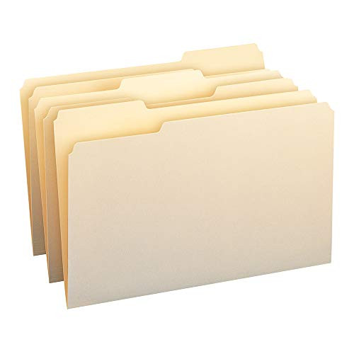 Smead File Folder, 1/3-Cut Tab,  Legal Size, Manila, 100 Per Box (15330)