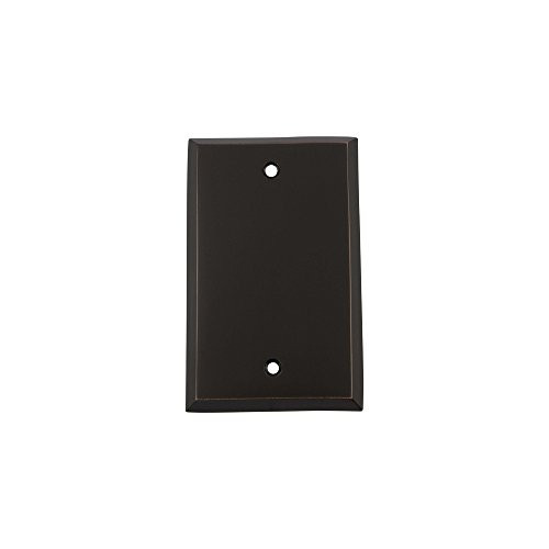 Nostalgic Warehouse 719637 New York Switch Plate with Blank Cover, Timeless Bronze