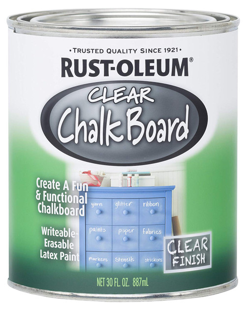 Rust-Oleum 284469 Specialty Chalkboard Paint, 30-Ounce, Clear