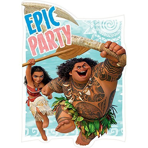 Moana Disney Hawaii Beach Princess Decoration Party Birthday Invitations Invite 24PC