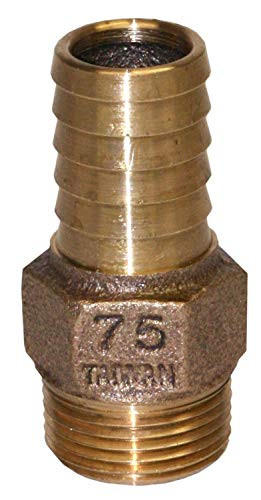 Merrill MFG RBMANL75 3/4" No-Lead Bronze Male Adapter with Hex, 0.75"