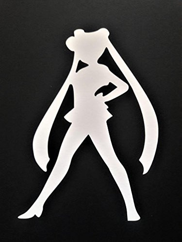 Sailor Moon Serena Anime Vinyl Decal Sticker|WHITE|Cars Trucks Vans SUV Laptops Wall Art|5.5" X 4"|CGS788