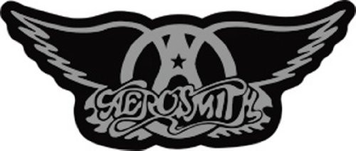 Licenses Products Aerosmith Winged Logo Sticker, Chrome