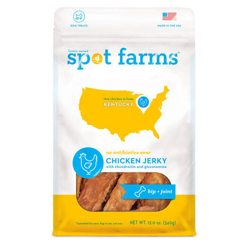 Spot Farms All Natural Human Grade Dog Treats, Chicken Jerky for Hip and Joint, 12 Ounce Spot Farms All Natural Human Grade Dog Treats, Chicken Jerky for Hip and Joint, 12 Ounce