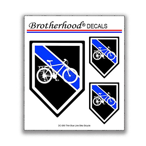 Brotherhood 6 Decals Thin Blue Line Bicycle Unit Decals Police Sheriff Vinyl Decals Brotherhood 6 Decals Thin Blue Line Bicycle Unit Decals Police Sheriff Vinyl Decals