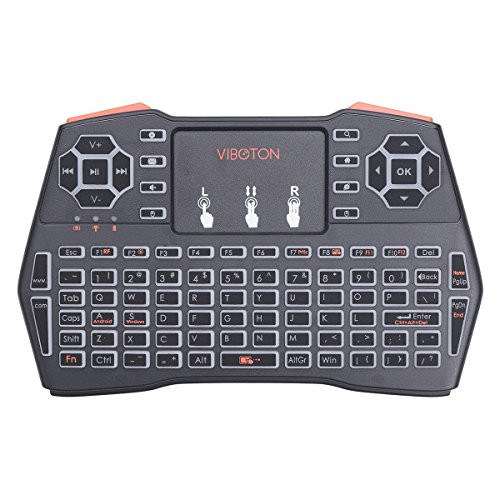 Wireless Keyboard,i8 Plus Running Rainbow Backlit with Touchpad Mouse,2.4GHz Combos Handheld Remote Control for Smart TV, Laptop, PC, Projector, TV Box