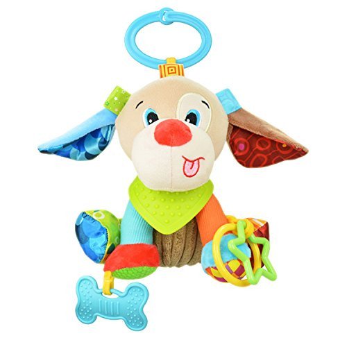 Sozzy Plush Baby Animals Multi Sensory Activity Toy for Babies and Toddlers (Puppy)