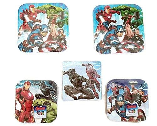 Designware Marvel Epic Evengers Party Bundle 9" Plates (16) 7" Plates (16) Napkins (16)
