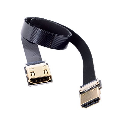 Cablecc CYFPV Straight HDMI Type-A Male to Female FPC Flat Cable for HDTV Multicopter Aerial Photography