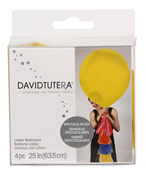 Darice David Tutera 4 Piece Latex Balloons, Yellow Darice David Tutera 4 Piece Latex Balloons, Yellow