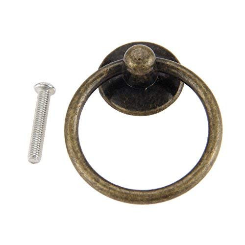 Furniture Drawer Cabinet Door Pull Ring Handle Knobs Bronze Tone, Nordic Simple Style