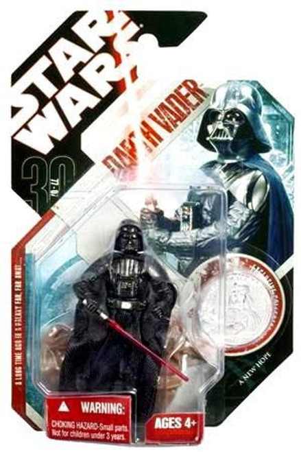 Star Wars 30th Anniversary A New Hope DARTH VADER Action Figure with Plastic Collector Gold Coin Star Wars 30th Anniversary A New Hope DARTH VADER Action Figure with Plastic Collector Gold Coin