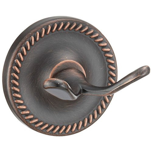 Designers Impressions Naples Series Oil Rubbed Bronze Double Robe Hook