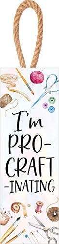 P. Graham Dunn I'm Pro-Craft-inating Pink 10 x 4 Solid Pine Wood Decorative String Sign