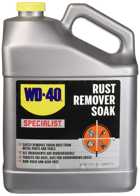 WD-40 Specialist Rust Remover Soak - Fast Acting Rust Dissolver. 1 Gallon (Pack of 1)