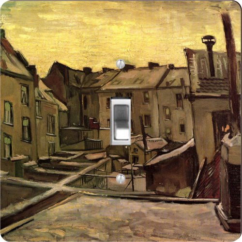 Rikki Knight Yellow Summer Field Single Toggle Light Switch Plate