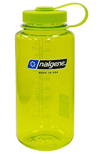 Nalgene Tritan Wide Mouth BPA-Free Water Bottle, Spring Green, 1 Quart