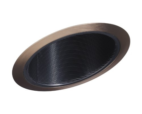 Juno Lighting 614B-ABZ 6-Inch Standard Slope Downlight Black Baffle, Classic Aged Bronze Trim
