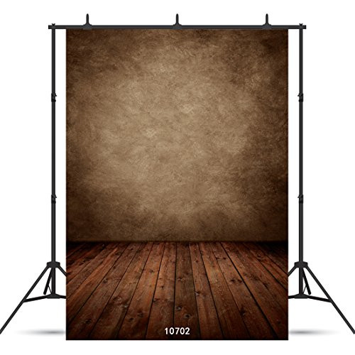 WOLADA 5x7ft Vintage Backdrop Photography Backdrops Retro Solid Brown Background for Photographers Photo Studio Props 10702