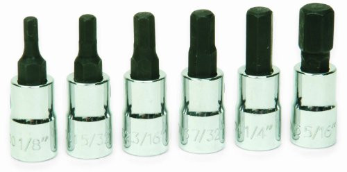 Williams 30902 6-Piece 1/4-Inch Drive Hex Bit Socket Set