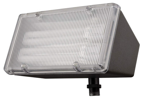 Lithonia Lighting OFL 213F 120 LP BZ M4 Mini-Flood Light with Two 13-Watt 2700K Compact Quad-Tube Fluorscent Lamps, Black Bronze