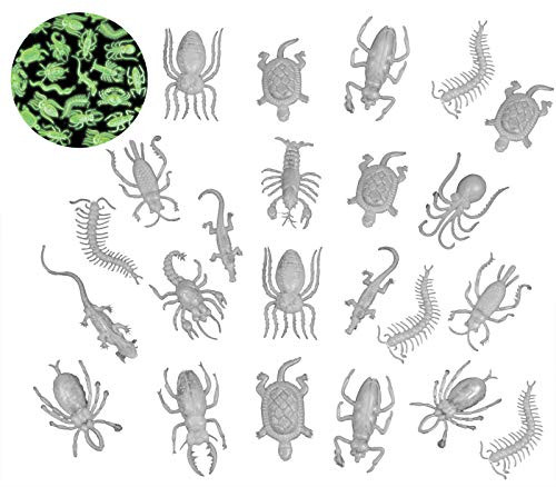 Rhode Island Novelty Glow in The Dark Insects and Reptiles | 144 per pack (2-Packs)