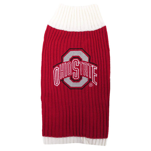Pets First Collegiate Ohio State Buckeyes Pet Sweater Pets First Collegiate Ohio State Buckeyes Pet Sweater