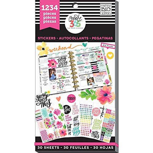 me & my BIG ideas  PPSV-05 Create 365 The Happy Planner Sticker Value Pack Planner, Sticker Today is the Day
