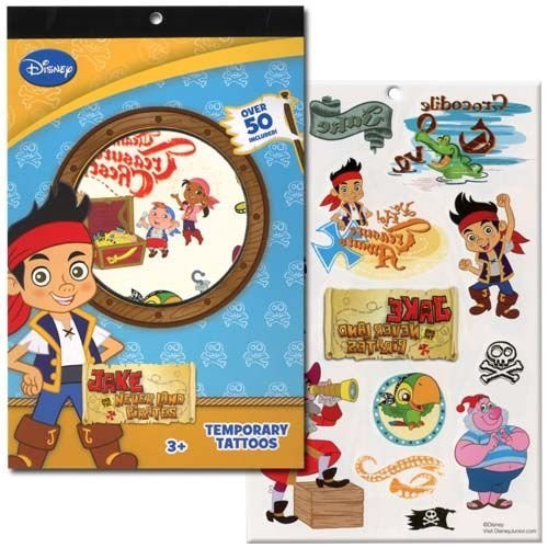 Disneys Temporary Tattoo Book Party Accessory (Jake & The Neverland Pirates) Disneys Temporary Tattoo Book Party Accessory (Jake & The Neverland Pirates)