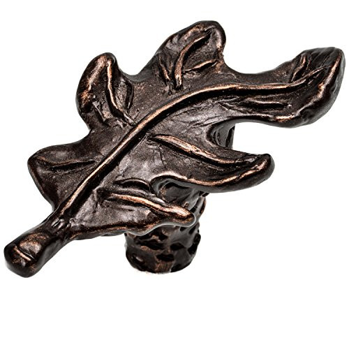 Carpe Diem Hardware 2085-22 Oak Leaf Oil Rub Bronze Oak Leaf Knob