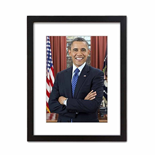Wall Art Print ~ BARACK OBAMA Official Presidential Photo: In the Oval Office (5"×7" w/Black Frame) Wall Art Print ~ BARACK OBAMA Official Presidential Photo: In the Oval Office (5"×7" w/Black Frame)